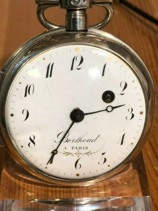 Berthoud Fusee Verge Paris Pocket Watch 1740 - 1760