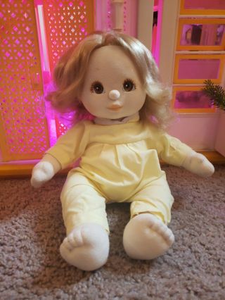 Vintage Mattel 1985 My Child Doll Blonde Brown Eyes Hair