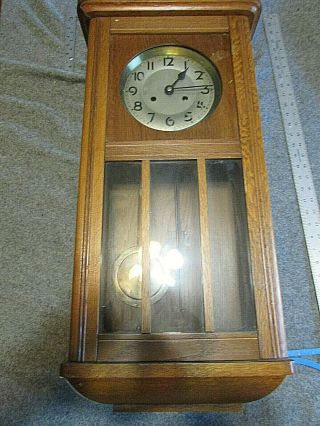 Antique German Kienzle Spring Driven Wall Clock.