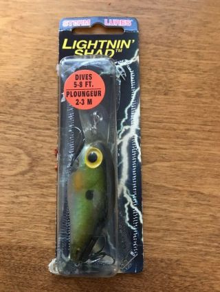 Storm Lightning Shad 3 1/4 " - Vintage Fishing Lure - Old Stock - Combine Ship