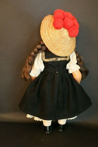 Vintage Edi German Doll w Hangtag Costume,  14 1/2 IN,  Sleep Eyes 4