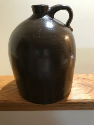 Antique 2 Gallon Glazed Beehive Stoneware Whiskey Jug