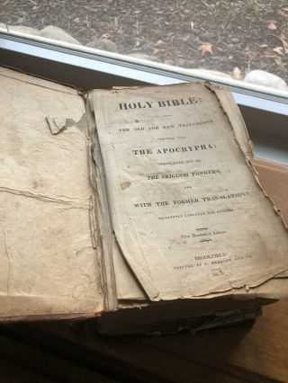4 Antique Bibles - King James Old and Testament And Much More Wow 2