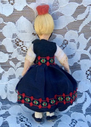 Vintage Early 1940s/50s Erna Meyer Ermey Stockinet Cloth Dollhouse Doll Hessian 4