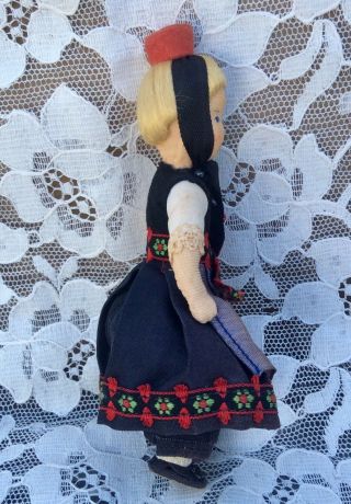 Vintage Early 1940s/50s Erna Meyer Ermey Stockinet Cloth Dollhouse Doll Hessian 5