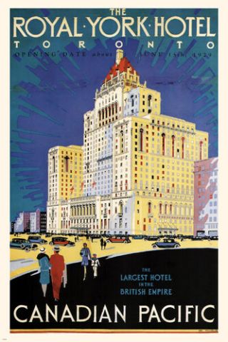The Royal York Hotel Vintage Travel Poster Canada 1929 24x36 Hot Top Quality