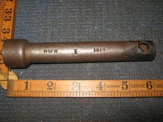Rare Vintage Antique Ww1 Bl 6 " 26cwt Howitzer Spanner Wrench Dated 1917 Tool Kit