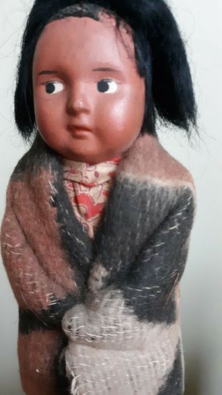 Vintage Skookum Bully Good Indian Doll Tag Home Decor Collectable 2