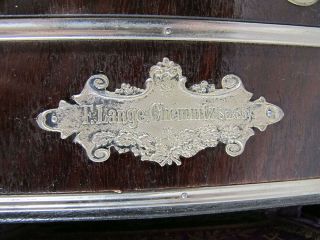 Antique c 1899 Harmonika Chemnitzer Concertina F Lange C.  F Uhlig w/ORIG CASE yqz 8