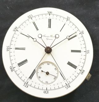 Extremely Rare James Picard Split Second Chronograph Pocket Watch Mov