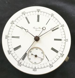 Extremely Rare James Picard Split Second Chronograph Pocket Watch Mov 2