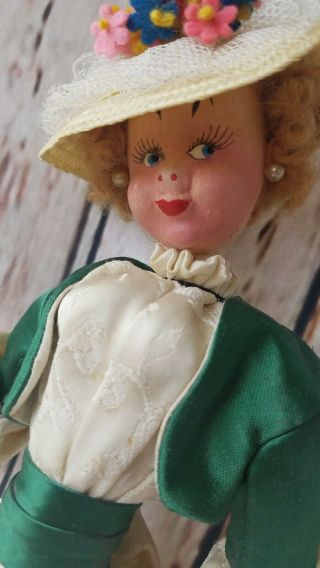 Vintage Collector Klumpe Felt Cloth Doll