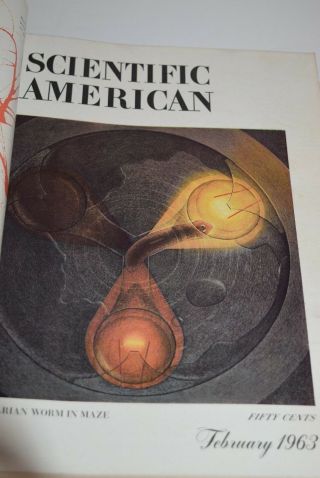 Vintage 1963 Complete Set of 12 Scientific American Magazines w/Binders 3