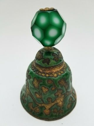 Antique Chinese Enamel Mandarin Hat Button Bell