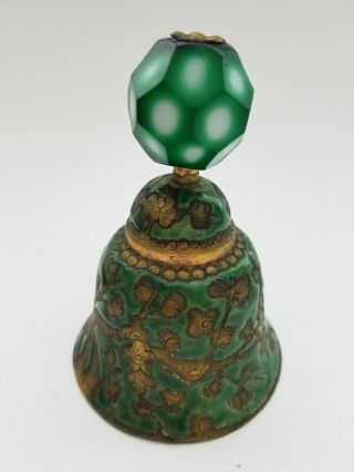 Antique Chinese Enamel Mandarin Hat Button Bell 3