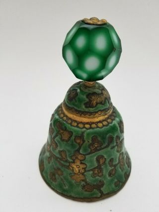 Antique Chinese Enamel Mandarin Hat Button Bell 4