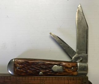 Antique Remington Umc Usa Bone Handle Pocket Knife C.  1924 - 1933