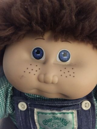 Vintage Cabbage Patch Kid Doll Boy W/Jumper Blue Eyes 1984 2