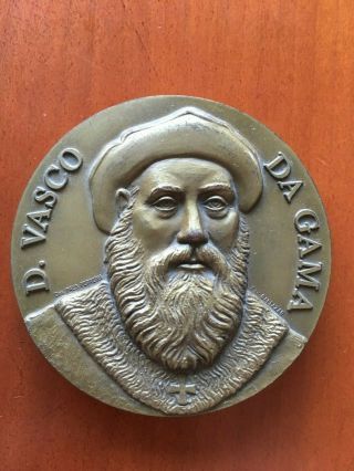 Antique And Rare Bronze Medal Of Vasco Da Gama - Portuguese Navigator
