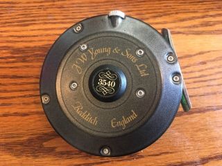 Vintage Fly Fishing Reel - J W Young & Sons Ltd,  Redditch England 3540,  3 5/8 "