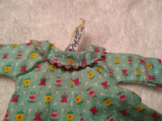 Vintage Vogue Ginny doll dress nightgown house dress blue with flowers so cute 5