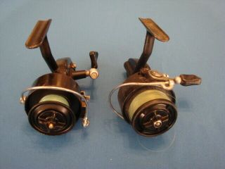 2 Vintage Spinning FISHING REELS Garcia Mitchell 300 & Mitchell 300 Made France 3