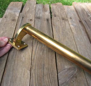 Large Vintage Brass Door Pull Handle 17 