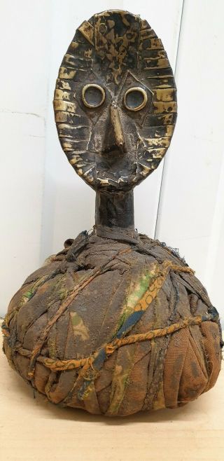 Distinguish Kota Figure Ancestor Reliquary Metal Cover D R Congo/gabon Fes 218