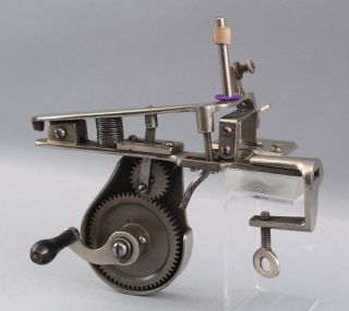 RARE 19thC Antique Patented 1871 Beckwith Nickel Sewing Machine,  PERFECT 7