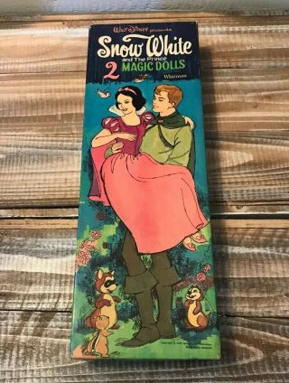 Vintage 1967 Disney Snow White And The Prince Magic Paper Dolls Whitman