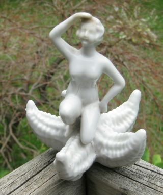 Vintage Porcelain Nude Sitting On A Starfish Cool