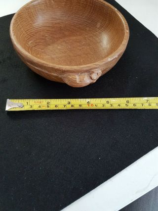Mouseman? Wooden Nut Bowl
