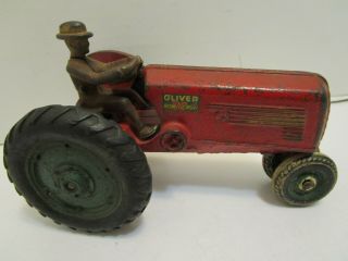 Antique Arcade Oliver 70 Row Crop Cast Iron Farm Tractor