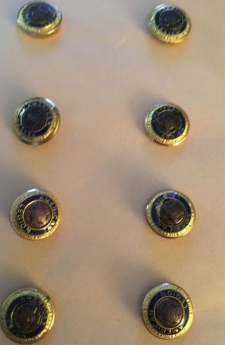 Antique Brass American Legion Uniform Buttons