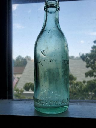 Antique Coca - Cola Script Soda Bottle Straight Side Birmingham Alabama ALA Dug 3