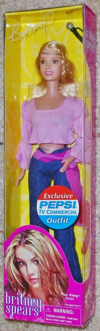 Rare Britney Spears Exclusive Pepsi TV Commercial Outfit Doll | 2001 2