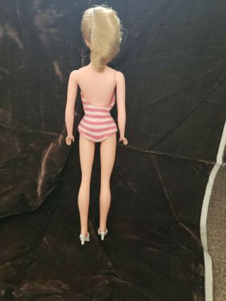 Uneeda Miss Suzette Fashion Doll Rooted Hair Barbie Clone bumps feet for shoes 4