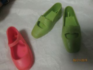 Vintage Ideal Chrissy Doll Shoes Lime 1970 Plus1