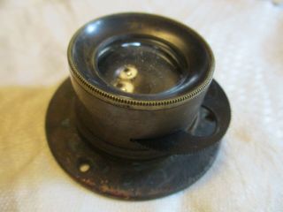 Antique Brass Lens,  R.  Morrison,  N.  Y.  No.  6509,  6 1/2 x 8 1/2,  5 5
