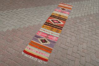 Turkish Kilim Rug Runner Carpet Runner Long Rug 21,  6 