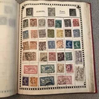 Antique Black Cat Stamp Album With Rare Stamps 4