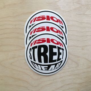 Nos Vintage Vision Street Wear Fisheye Sticker Vinyl Skateboard 80s Powell Gonz