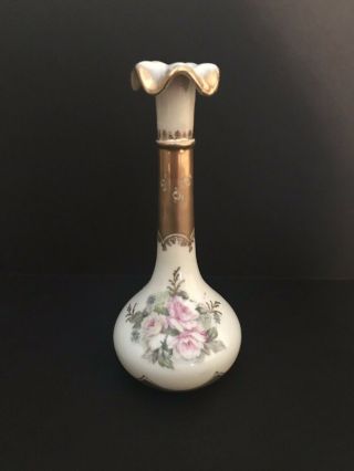 Antique Royal Crown Hand Painted Porcelain 8 " Vase 1845 - 1849