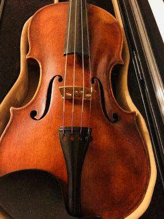 Old Stamped Violin Professional Authentic Violin By Carl Zach 10