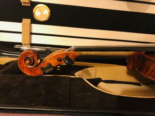 Old Stamped Violin Professional Authentic Violin By Carl Zach 8