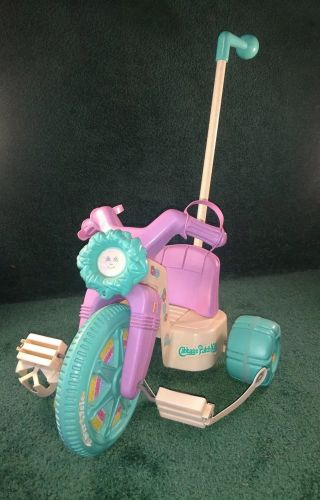 Vintage 1985 Cabbage Patch Kids Power Cycle Push Toy No.  B