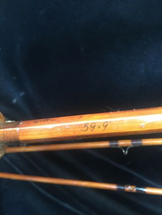 Vintage South Bend 59 9 bamboo fly rod with Case 3