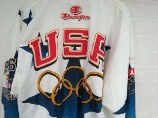 RARE VINTAGE CHAMPION USA OLYMPICS 1996 ATLANTA WINDBREAKER TRACK SZ XL OFFICIAL 2