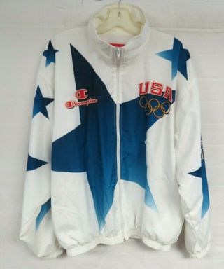 RARE VINTAGE CHAMPION USA OLYMPICS 1996 ATLANTA WINDBREAKER TRACK SZ XL OFFICIAL 5