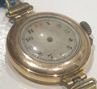Vintage Antique Rolled Gold Ww1/ww2 Trench Military Style Watch Joblot